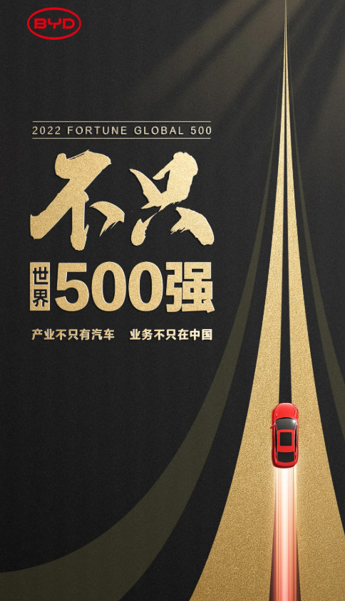 比亚迪，不只世界500强