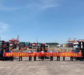 如虎添翼！比亚迪6吨、7吨新能源叉车交付北部湾港防城港码头有限公司